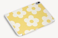 Floral tablet case mockup psd