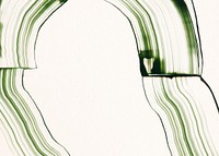 Beige abstract background, green brush stroke border