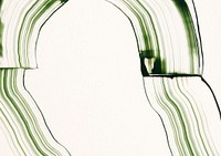 Beige abstract background, green brush stroke border