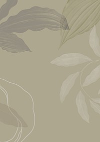 Dark green botanical background