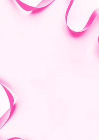 Breast cancer awareness background, pink ribbon border