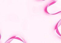 Breast cancer awareness background, pink ribbon border