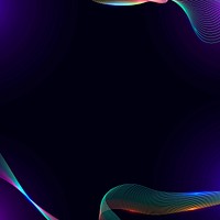 Neon purple gradient background, abstract border