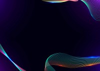 Neon purple gradient background, abstract border