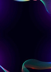 Neon purple gradient background, abstract border