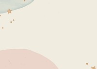 Beige aesthetic background, pastel border