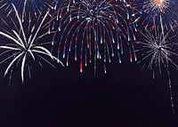 Purple festival fireworks background, party & celebration design