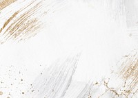 White abstract background, gold glitter border