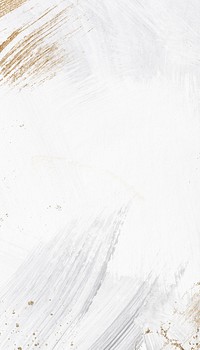 White abstract iPhone wallpaper, gold glitter border