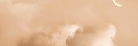 Pastel orange sky background, cloud aesthetic