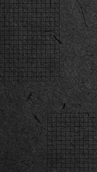 Black grid patterned iPhone wallpaper, paper textured design