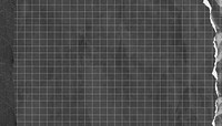 Black grid patterned background, ripped paper border