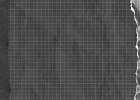 Black grid patterned background, ripped paper border