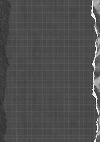 Black grid patterned background, ripped paper border