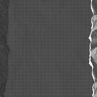 Black grid patterned background, ripped paper border