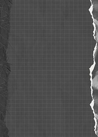 Black grid patterned background, ripped paper border