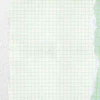 Pastel green grid background, ripped paper border