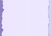 Pastel purple grid background, ripped paper border