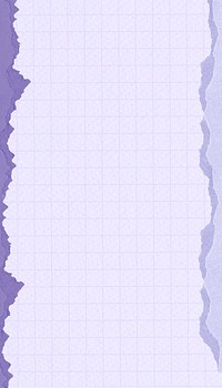 Pastel purple grid iPhone wallpaper, ripped paper border