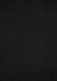 Black dotted grid background, minimal design