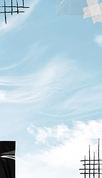 Blue aesthetic sky iPhone wallpaper