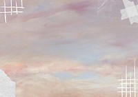 Pastel pink sky background