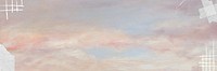 Pastel pink sky background