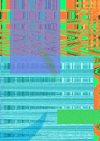 VHS glitch background, colorful design