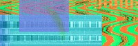 VHS glitch background, colorful design