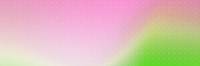 Pink gradient background, green wave border