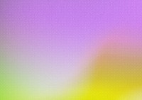 Purple gradient background, yellow wave border