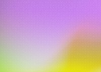 Purple gradient background, yellow wave border