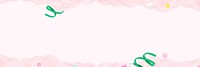 Pink cotton candy background, pastel border