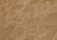 Brown background, crumpled paper texture