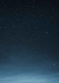 Starry night blue sky background