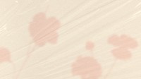 Aesthetic beige texture desktop wallpaper, floral design