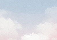 Cute pastel cloudy sky background