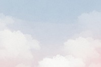 Cute pastel cloudy sky background