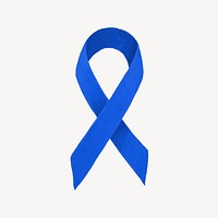 Blue ribbon, child abuse awareness illustration