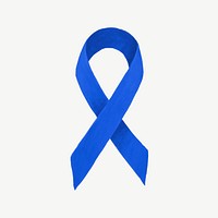Blue ribbon, child abuse awareness illustration psd