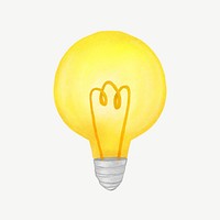 Light bulb, creative idea illustration psd