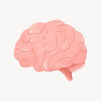 Human brain collage element