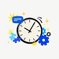 Wall clock, business remix psd