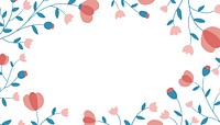 Aesthetic flower frame background