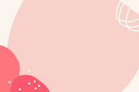 Pink aesthetic background, abstract border