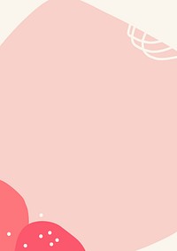 Pink aesthetic background, abstract border