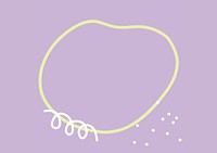 Pastel purple background, circle frame