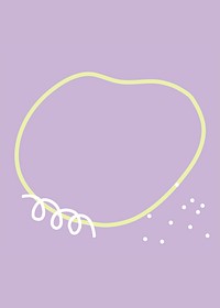 Pastel purple background, circle frame