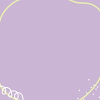 Pastel purple background, circle frame