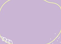 Pastel purple background, circle frame